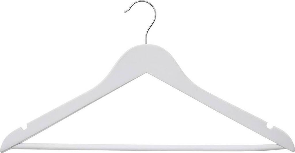 5 five simply smart - 3 kleiderbügel "rubber" schwarz aus holz