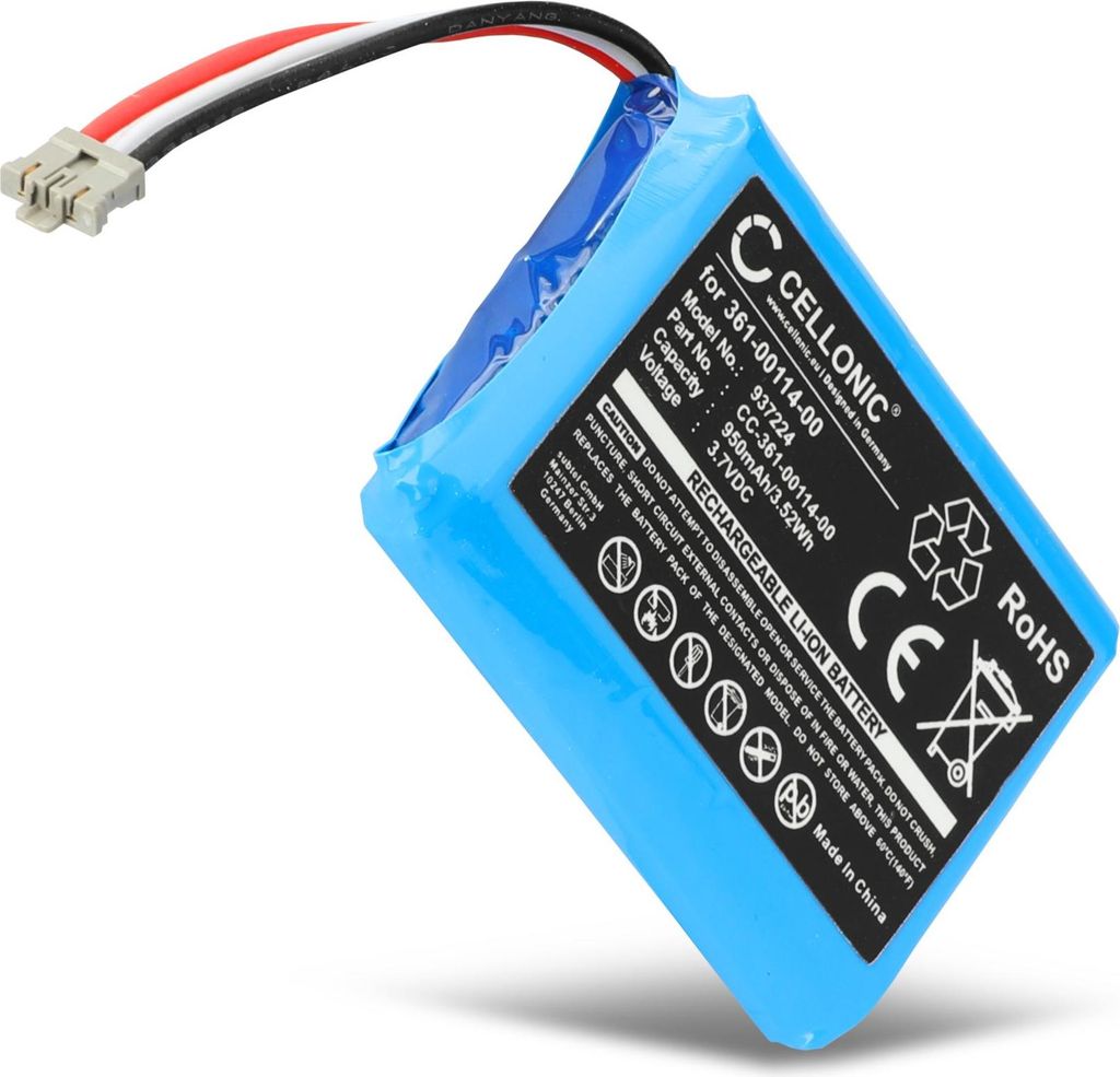 CELLONIC 1x Akku für Navigation Kompatibel mit Garmin inReach Mini 2, inReach Mini, 010-01879-00, 361-00114-00 - (950mAh, 3.7V)