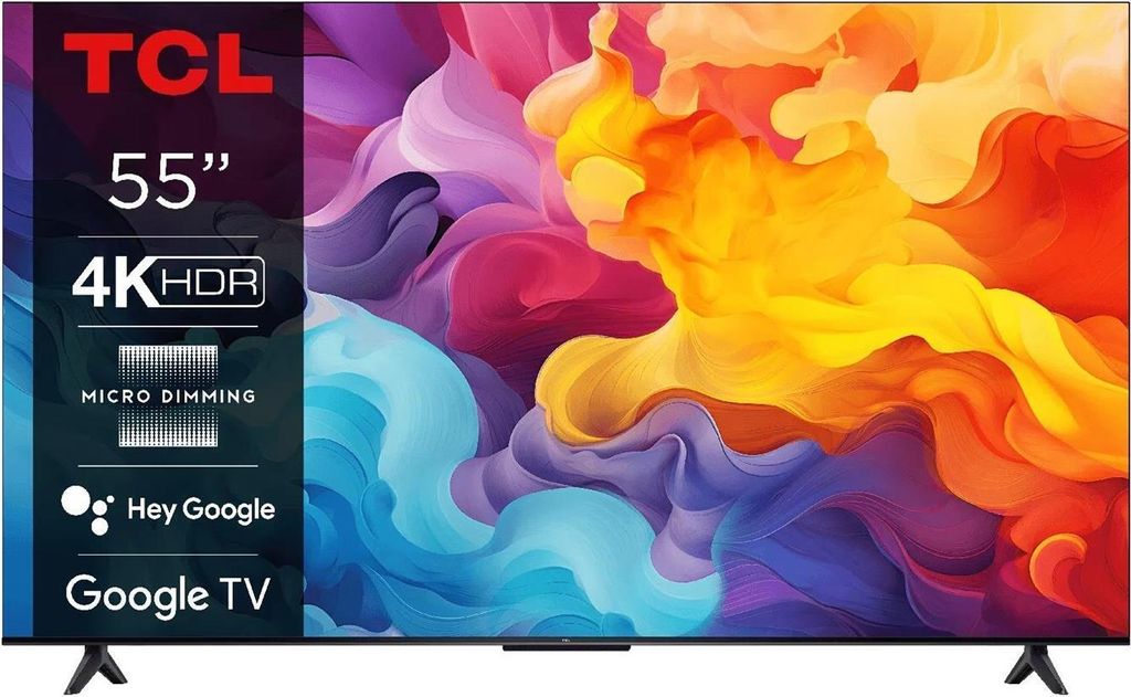 TCL 55V6B TV 139 cm 55" 4K Ultra HD Smart Wi-Fi Black - Produktbild