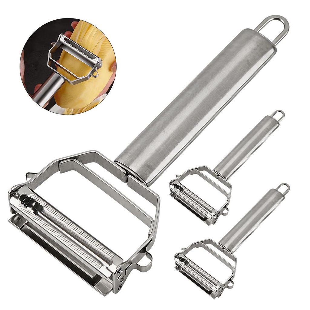 Sparschäler Edelstahl 420J2 2-in-1 Multifunktion Julienne Produktbild 
