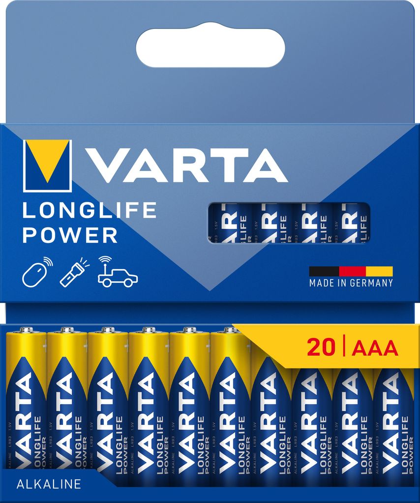 VARTA Batterien Longlife Power AAA 20er Blister