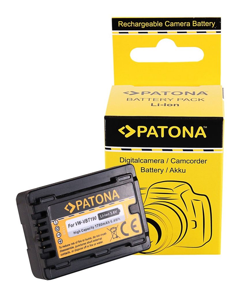 Nabíjecí baterie kompatibilní s Panasonic VW-VBT190 HC V110 Obrázek produktu 