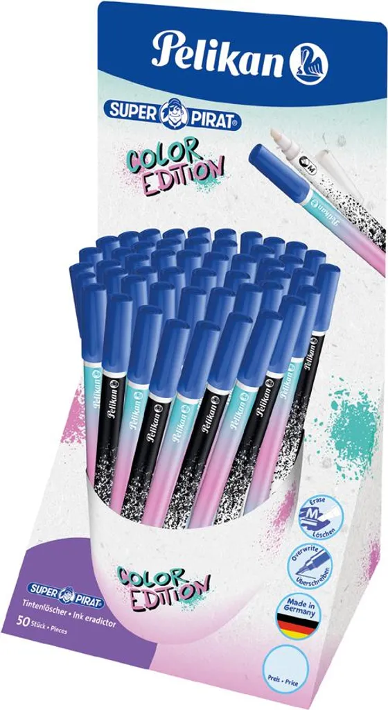 Pelikan Super-Pirat 850 M Effaceur d'encre à pointe biseautée DE/50 T