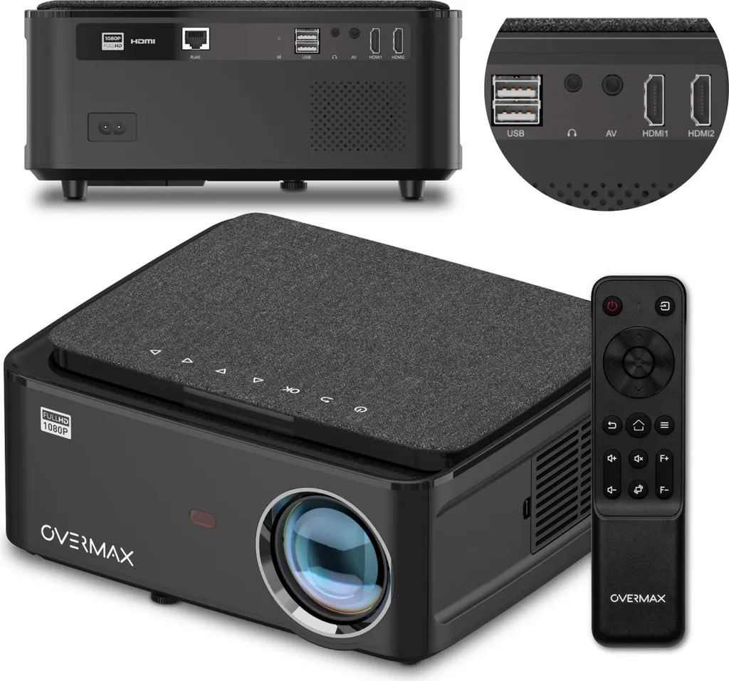 Vidéoprojecteur Smart Android Overmax Multipic 5.1 Wi-Fi Home Cinéma LED - 12