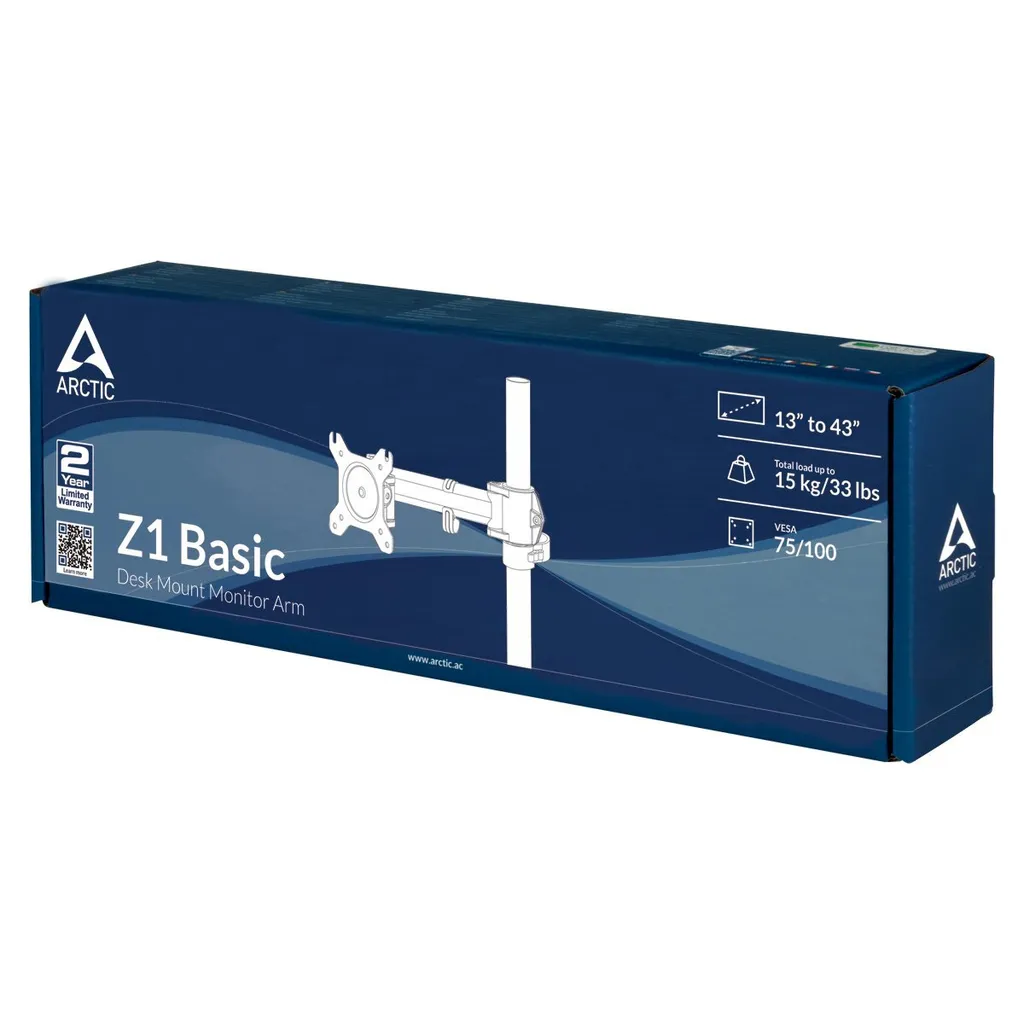 Support de Bureau pour Écran ARCTIC Z1 Basic Idéal Télétravail et Bureau - 13