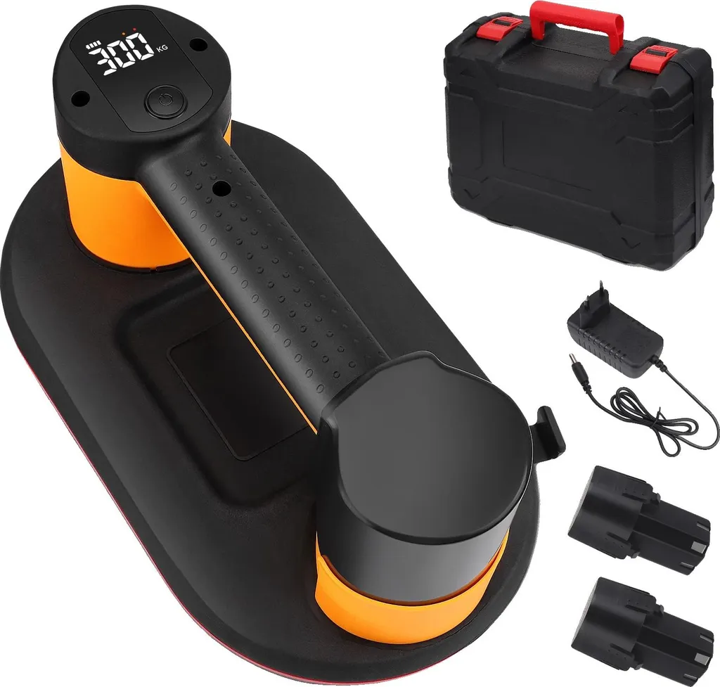 Ventouse électrique avec écran LCD et double vide 300kg - Modèle 27cm