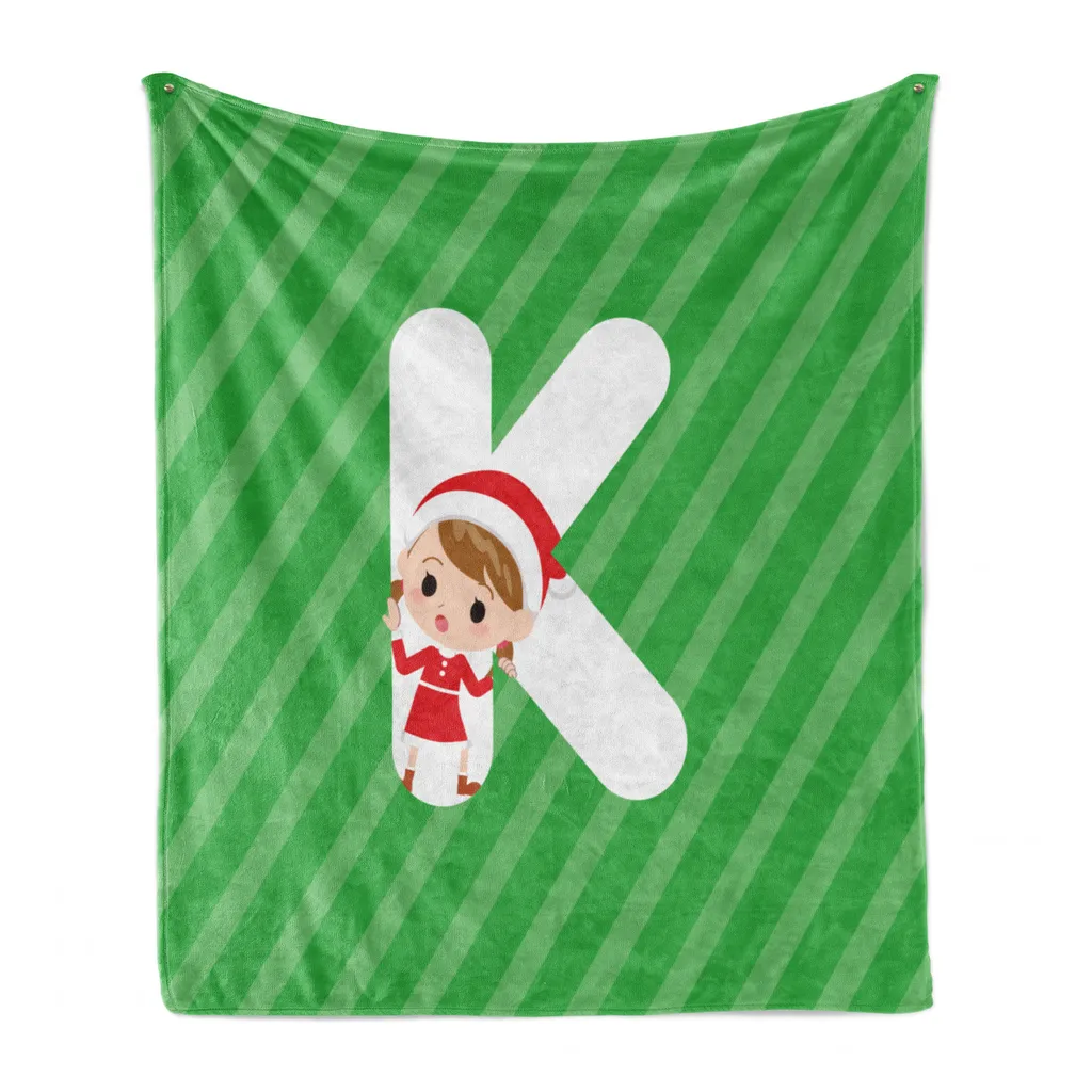 Coperta Morbida Natale ABAKUHAUS Flanella Pile Verde 125x175 cm