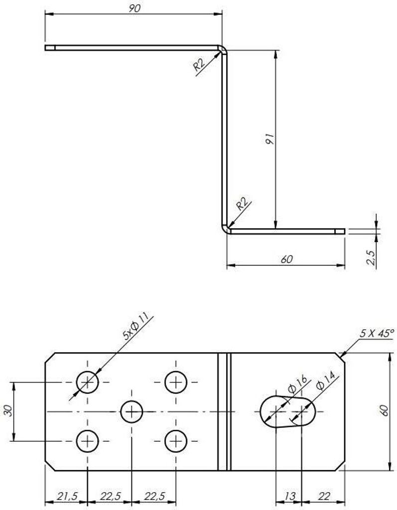 10x Winkelverbinder Z-Typ 91x90x60mm verzinkt Holzverbinder Produktbild 
