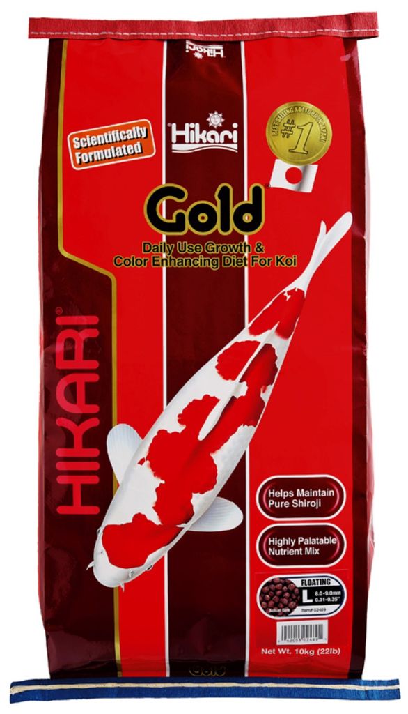 HIKARI Gold Koifutter | Fischfutter Wachstum Farbe 10 kg Größe L (7.2-9.0 mm)