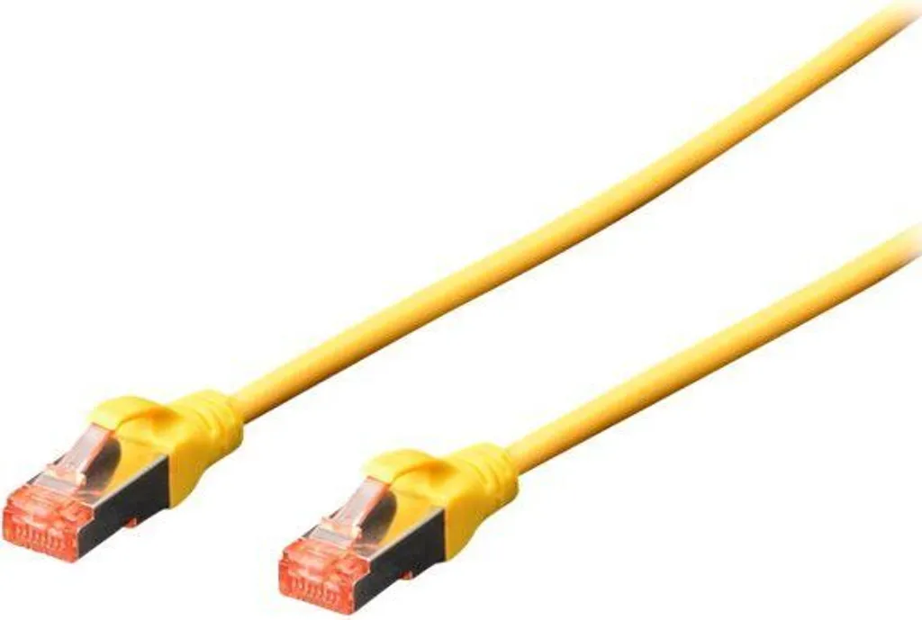 Digitus DK-1644-100-Y-5 Cavo Patch Cat 6 S/FTP 10m Giallo Pack 5 Pezzi