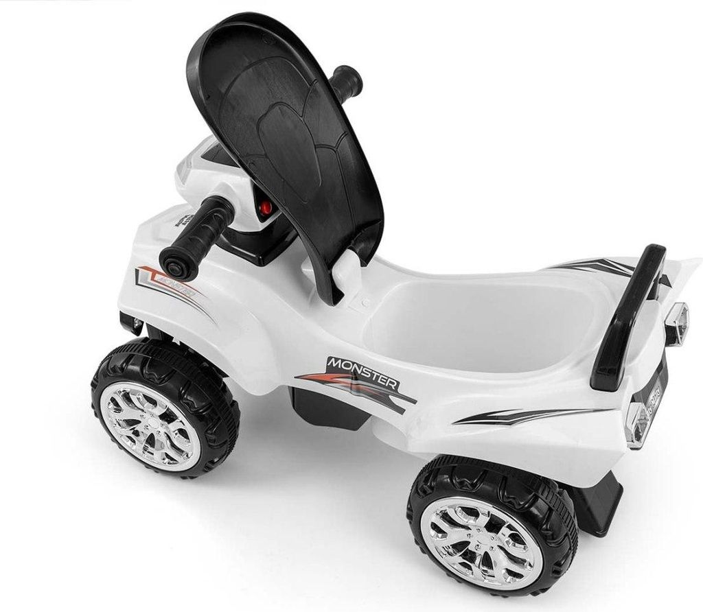 Poussette Jouet Interactive Racer Blanche Milly Mally - Pour Enfants, Avec Klaxon Et Mélodies