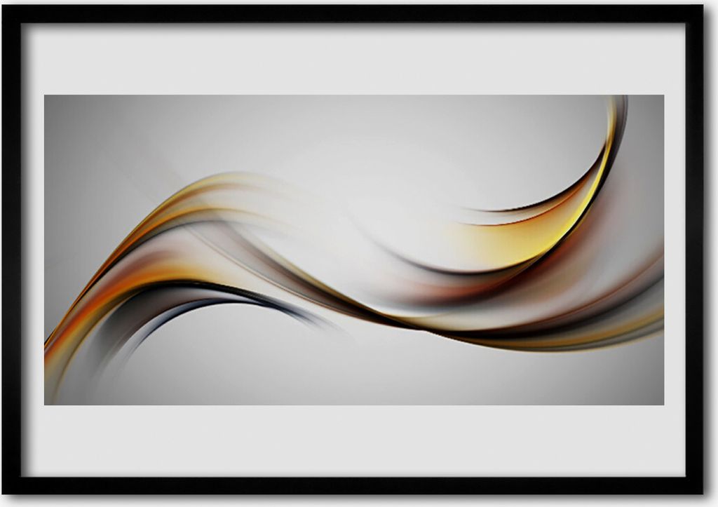 Bild 100x70 MDF-Rahmen Wandkunst Abstraction Graphics
