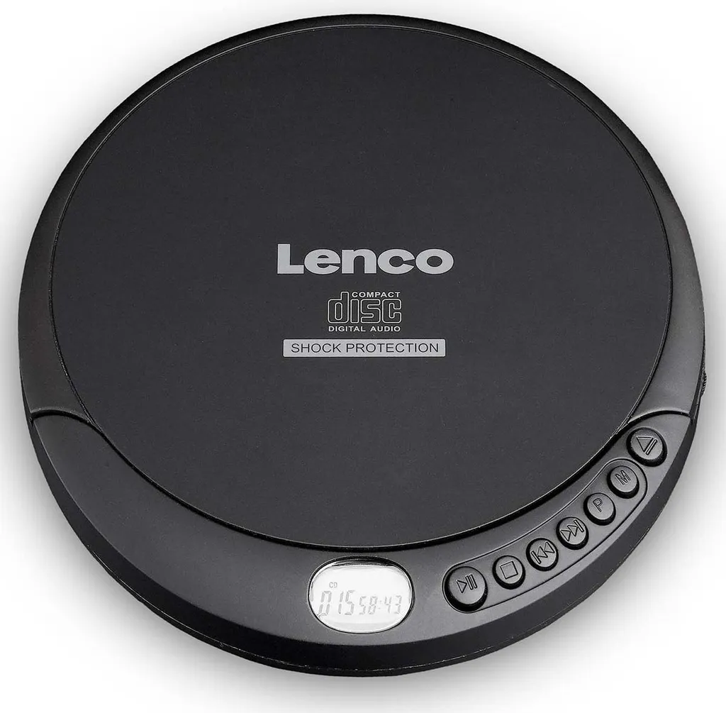 Lecteur CD Lenco CD-200 Antichoc avec Fonction Livre Audio et Recharge