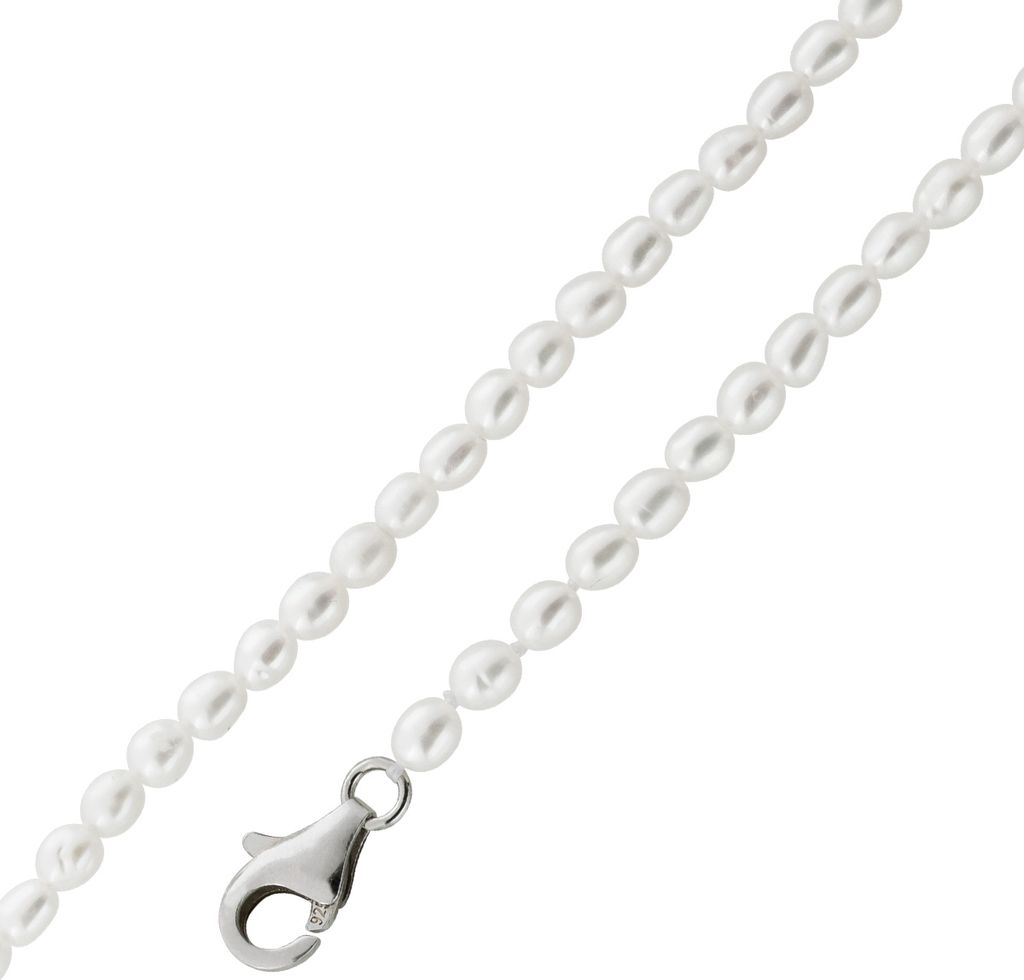 Perlenkette Silber 925 Süßwasser Zuchtperlen 3-3.5mm 42