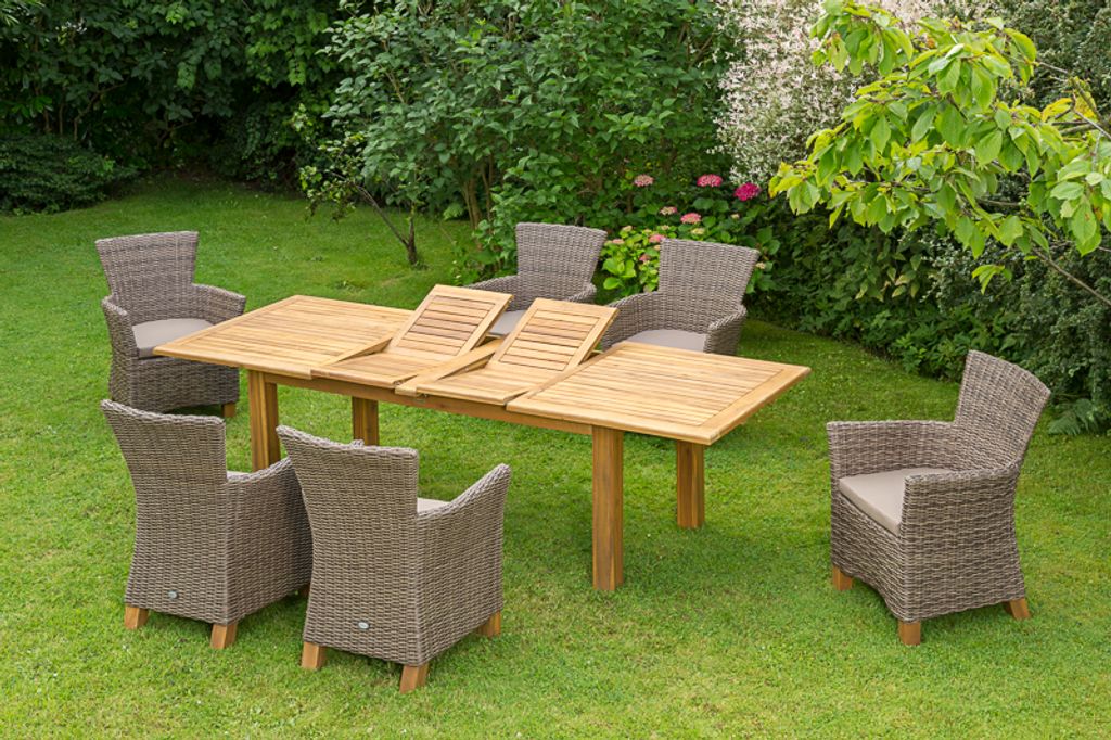 Merxx Toskana Set 13tlg. Natur - 6 Sessel inkl. Kissen, 1 Produktbild 