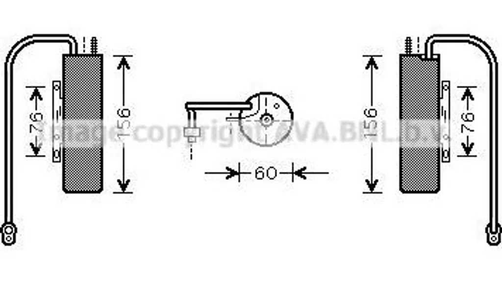 AVA OLD458 Sécheur de Climatisation OE 24418370 pour Signum et Vectra
