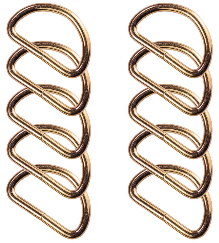 10 stabile Halbringe D-Ringe Metallring Halbrund Ring Produktbild 