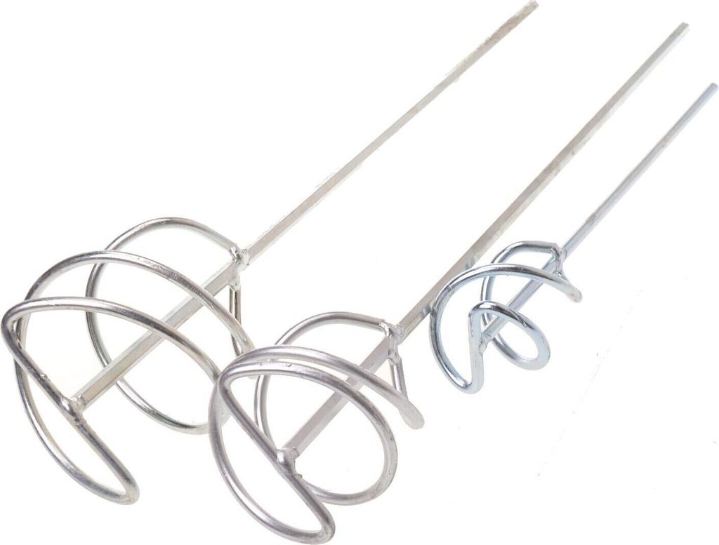 Aqbau Set 3tlg. Mörtelrührer Rührstab Rührkorb Mörtelmischer Rührquirl Verzinkt