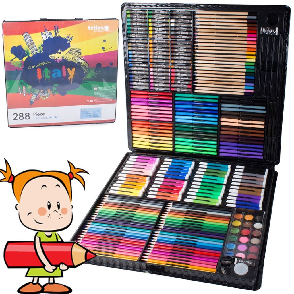 Verk 18228 Großes Set im Koffer für kleine Maler 288 Teile Produktbild 