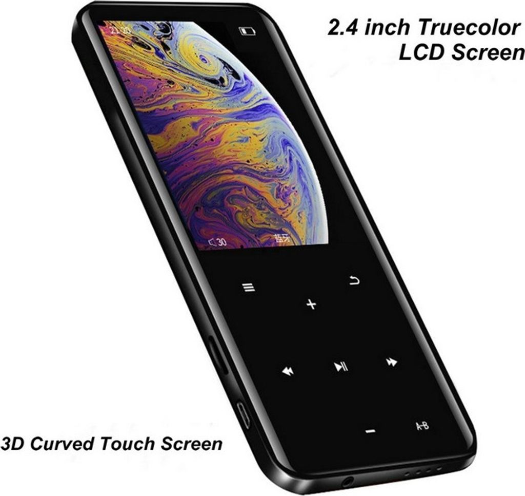2.4inch tragbare Bluetooth MP4-Player MP3 Multi Media MP 4 Touchscreen schlank FM Radio Video HiFi schwarz