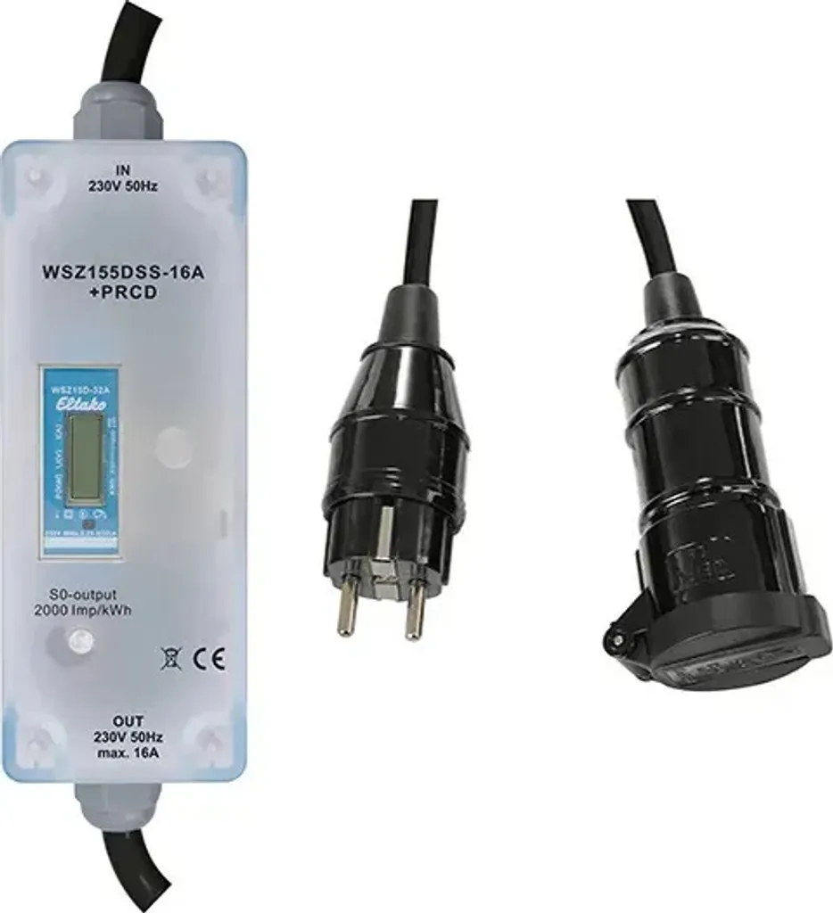Compteur d'énergie MID 16A Eltako Mobiler WSZ155DSS avec prise 2024