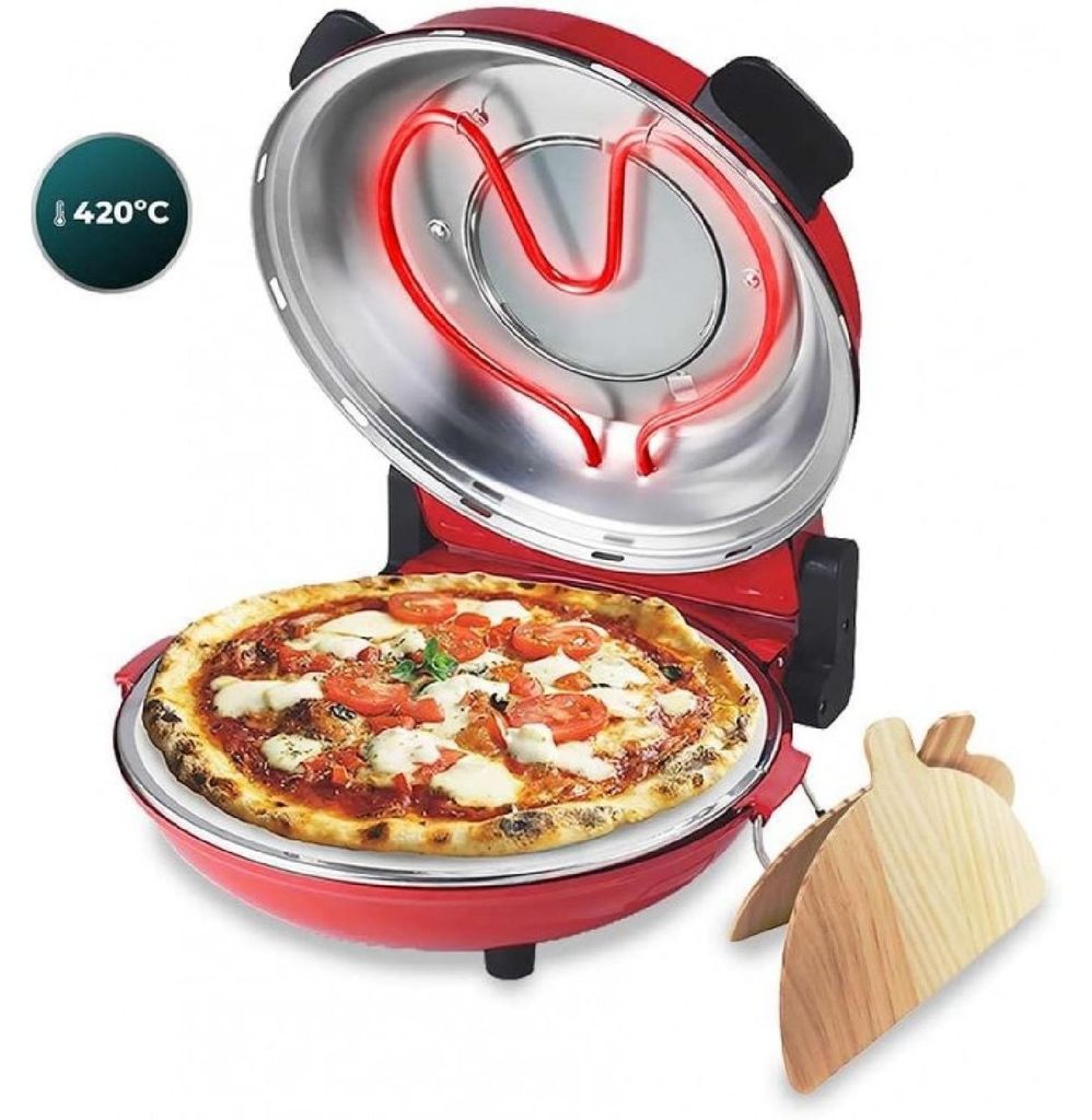Cecotec Fun Pizza&Co Mamma Mia Vista, 1 pizza(e), Czerwony, Zdjęcie produktu 