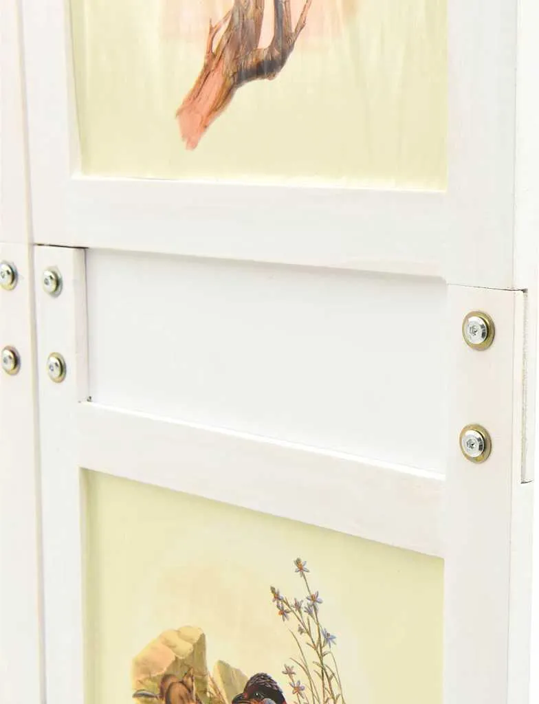 Panneau de séparation blanc Romdivider 106x165 cm en MDF haute densité