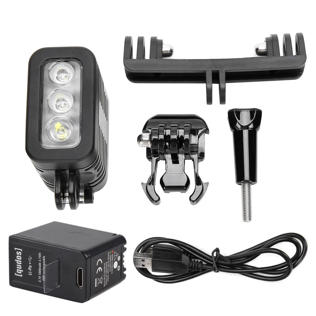 45 m vodotesná LED potápačská lampa pre kameru GoPro HERO 4 Obrázok produktu 