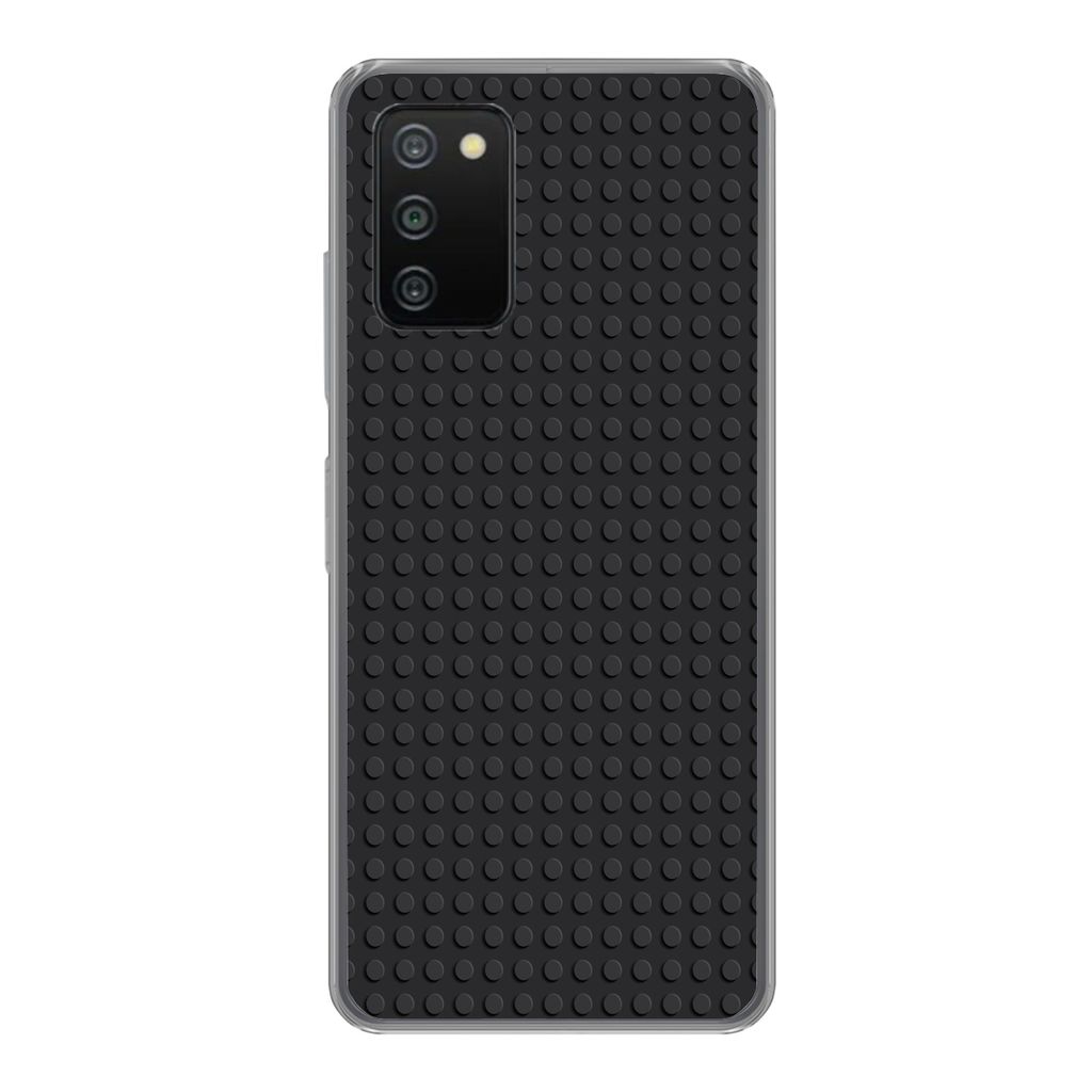 MuchoWow Handyhülle Schutzhülle Hülle für Samsung Galaxy A03s Bild - Schwarz Silikon Softcase Handy Hülle - Schutz