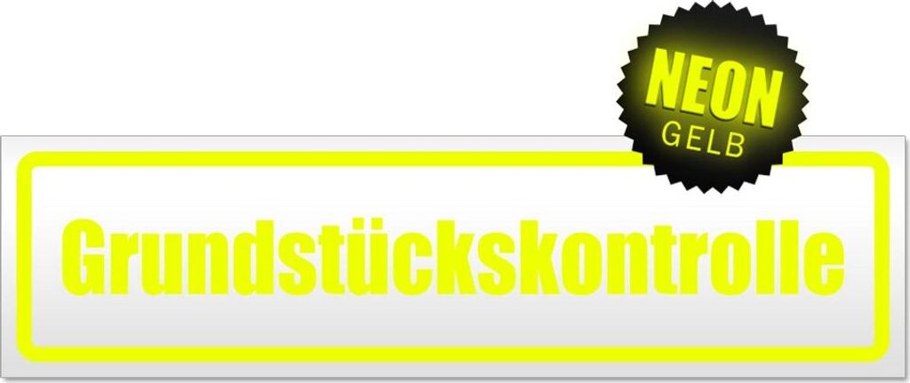 Grundstückskontrolle Magnetschild Schild magnetisch