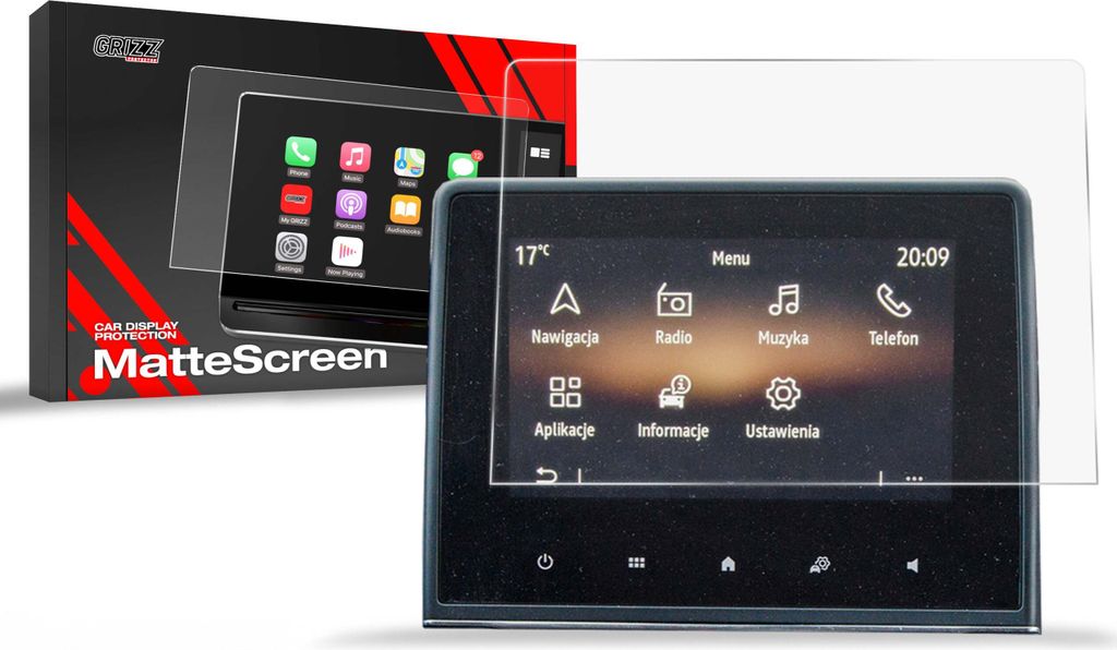 Matte Autodisplayfolie für Mitsubishi ASX 7" (2024-2025), Grizz Protector