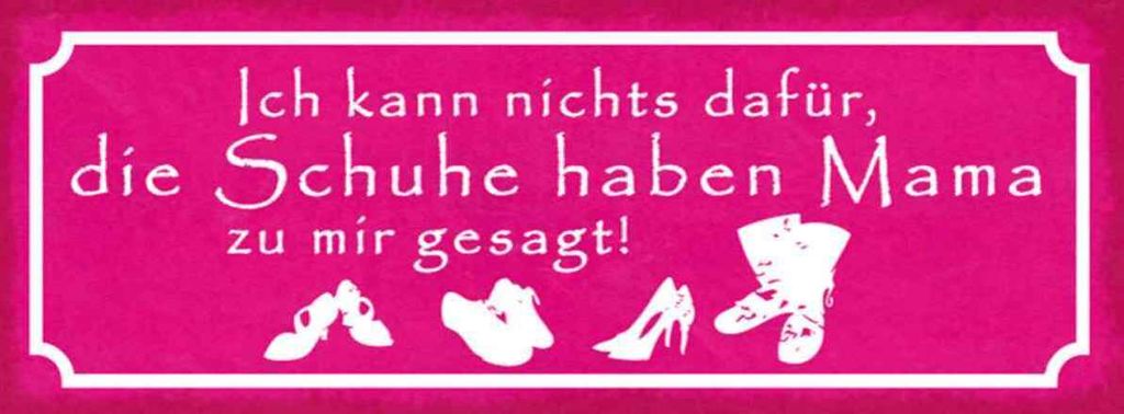 vianmo Holzschild 10x27 cm Schuhe haben Mama zu mir gesagt Spruch Zitat