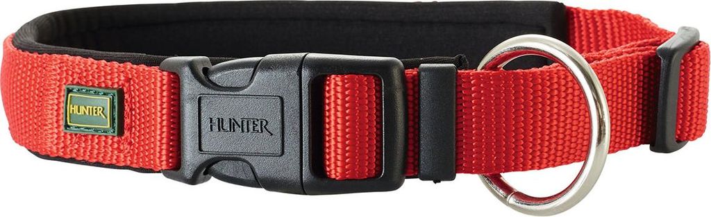 Hunter Halsband Neopren Vario Plus rot/schwarz, Größe: M / Produktbild 