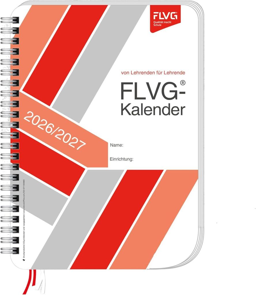FLVG Lehrerkalender 2026/2027 A5 für Lehrerinnen und Lehrer