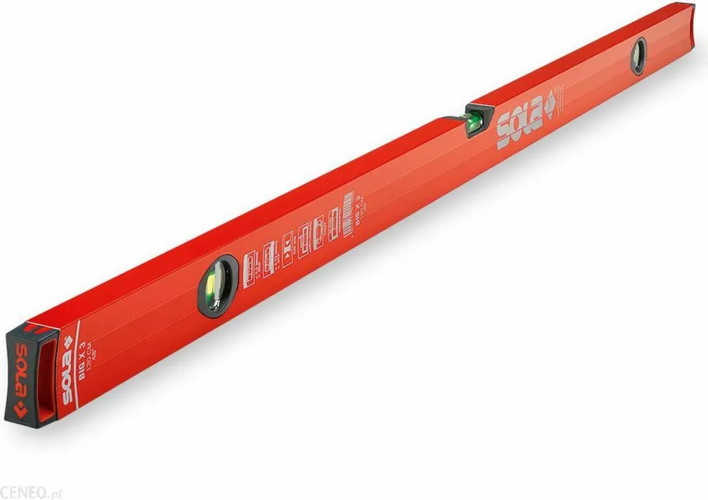 Niveau à bulle de 80 cm SOLA BIGX3 avec embouts de protection