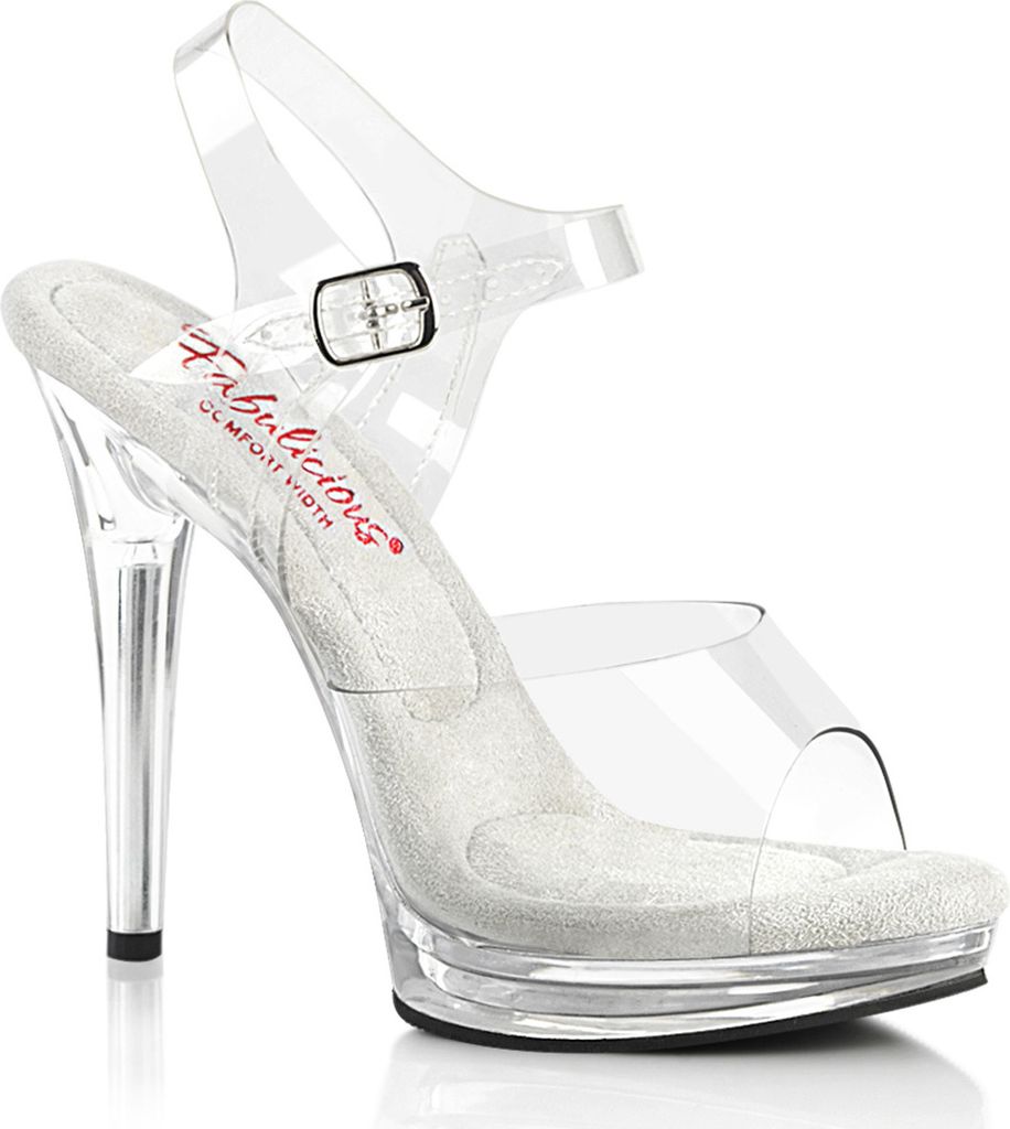 GLORY-508 Dámske sandále Fabulicious, transparentné EU 39, Obrázok produktu 