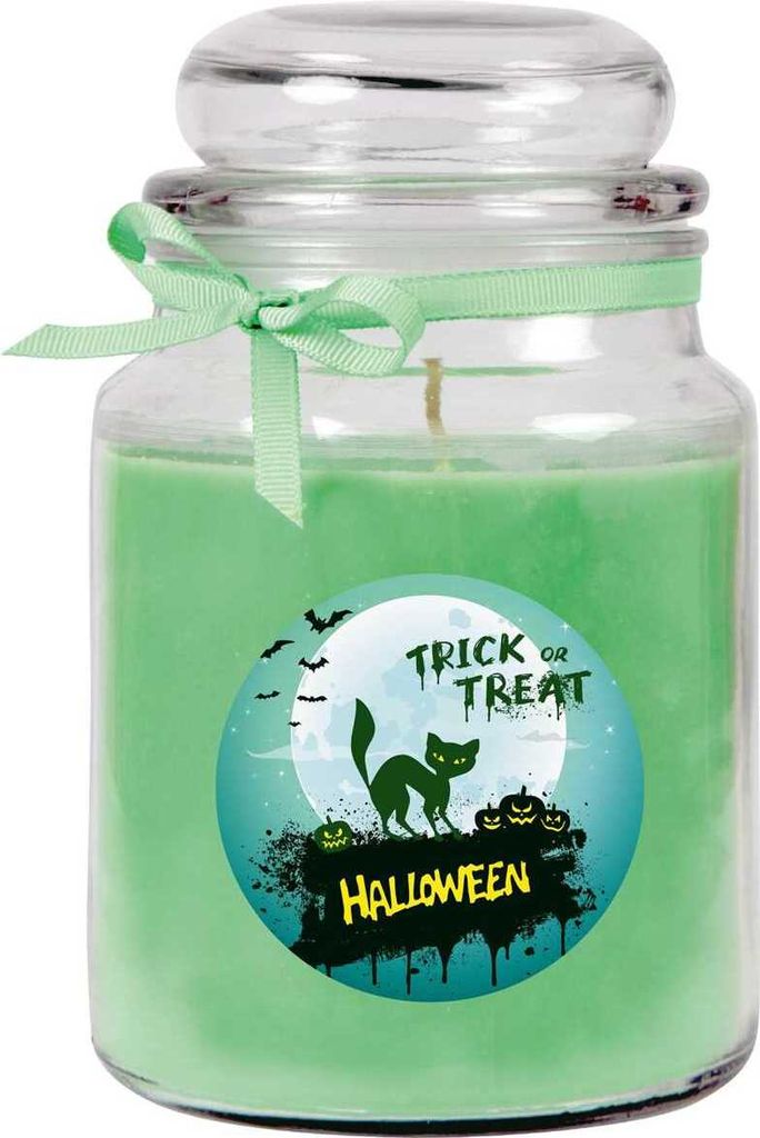 HS Candle "Halloween" Duftkerze im Bonbonglas - viele Motive zur Auswahl, Ideale Herbstdeko