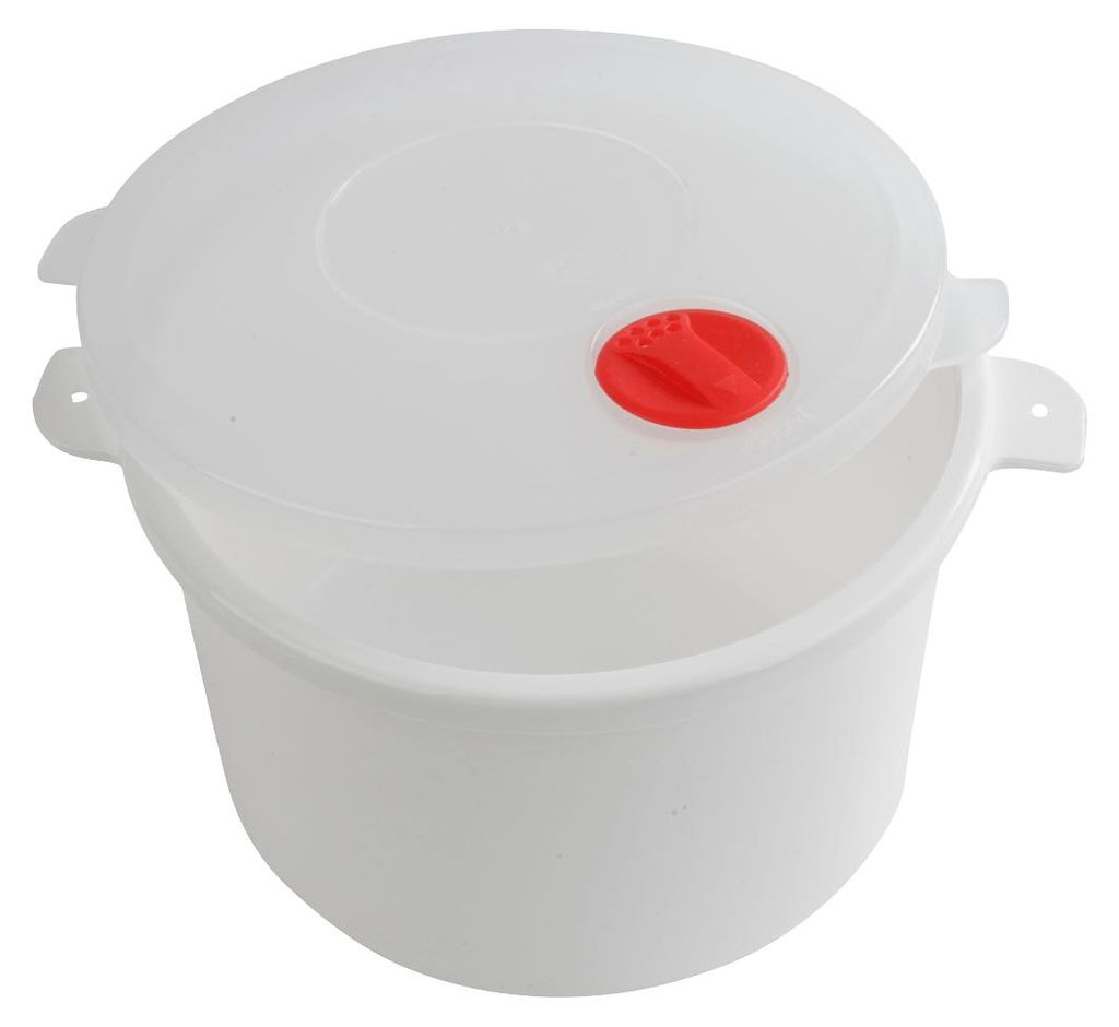 Runder Mikrowellen-Topf 2l EUROHOME® – aus Kunststoff, Produktbild 