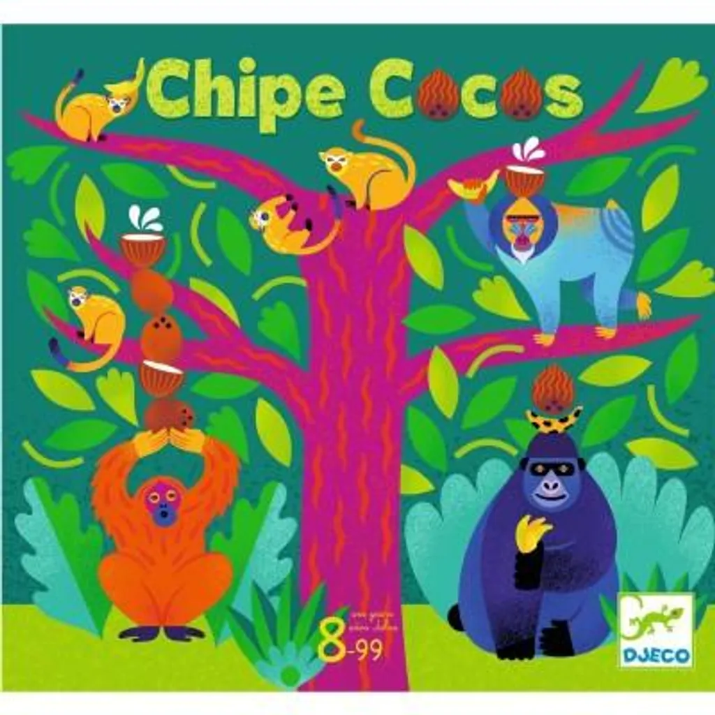 Jeu de société Chipe Cocos Djeco : Jeu de plateau stratégique et fun