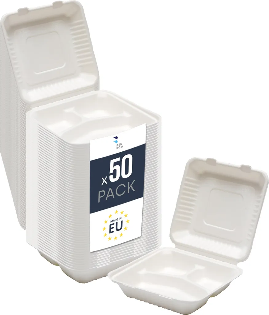 Vassoio Design Eco in Canna da Zucchero x50 - Sicuro e Sostenibile