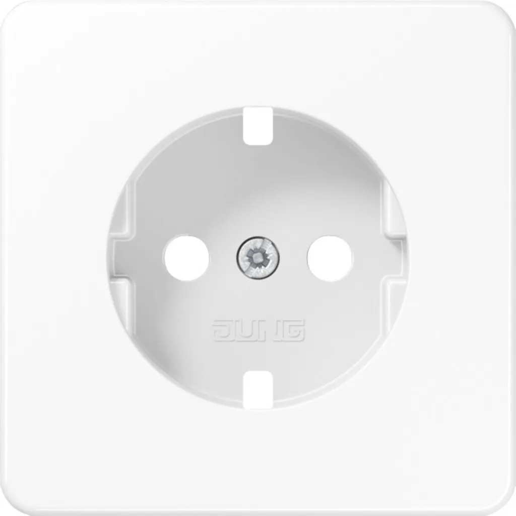 Enjoliveur CD 521 WWPL blanc alpin brillant pour appareillage Jung