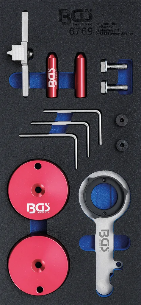 BGS 6769 | Inserto carrello officina 1/3: Set di attrezzi per la regolazione del motore | per Ford 2.0TDCI ECOBLUE