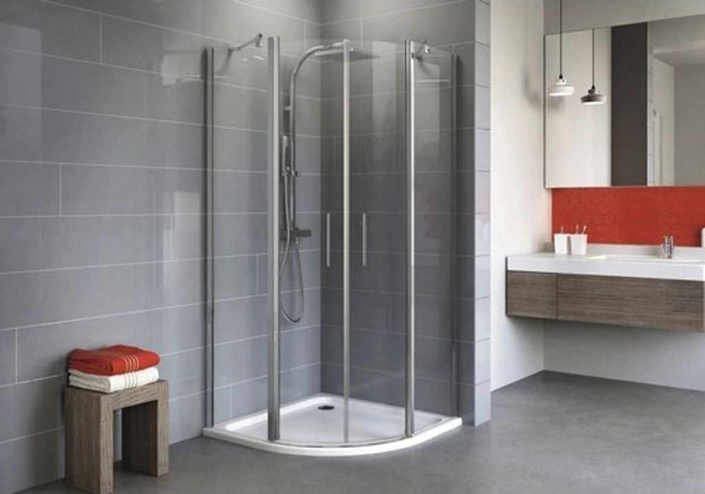 Runddusche Schulte Alexa Style 2.0 R550 80x80 cm Klarglas Profilfarbe chrom