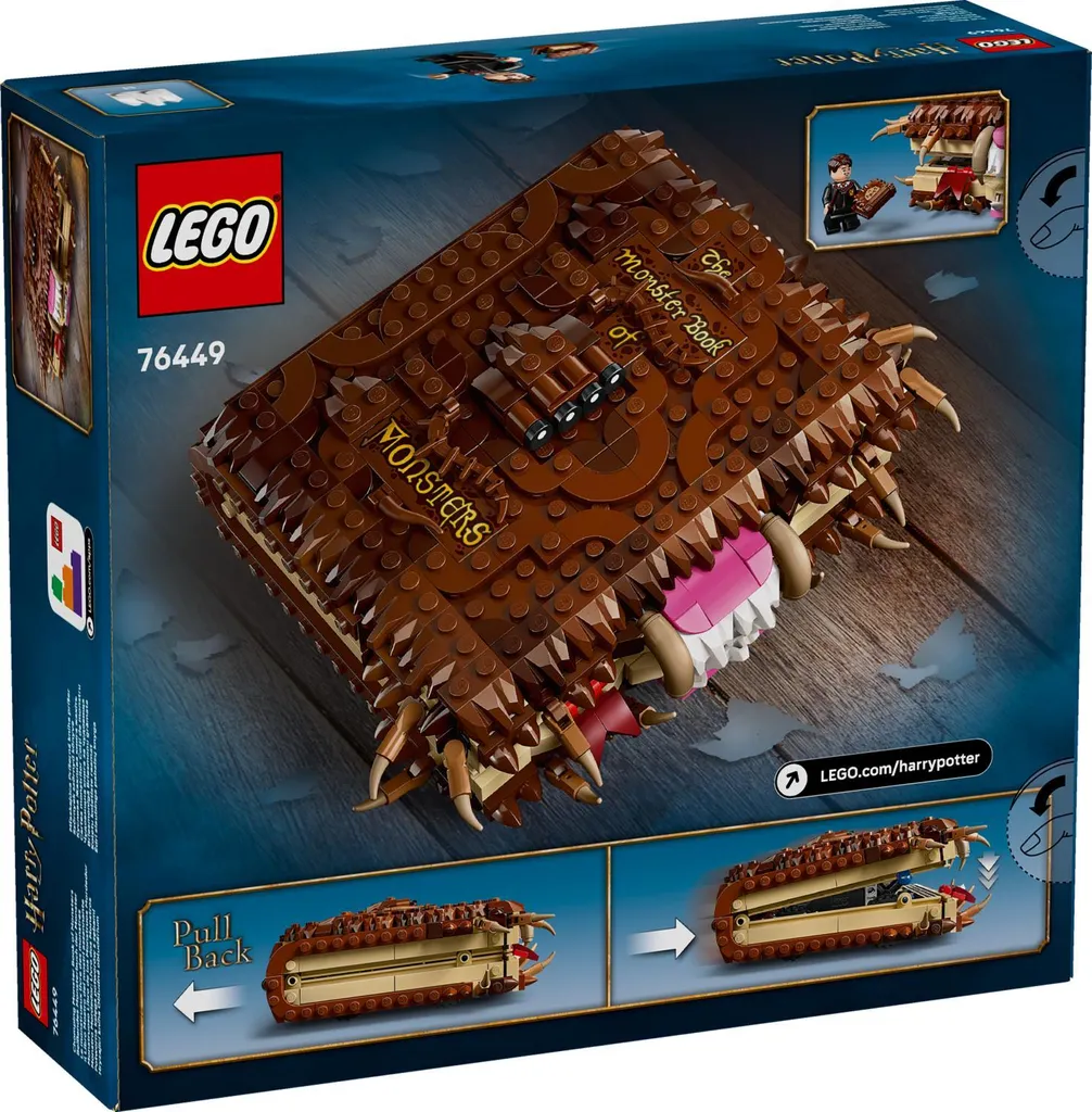 LEGO Harry Potter 76449 Le Livre Mordant du Monsterarium Jeu de Construction