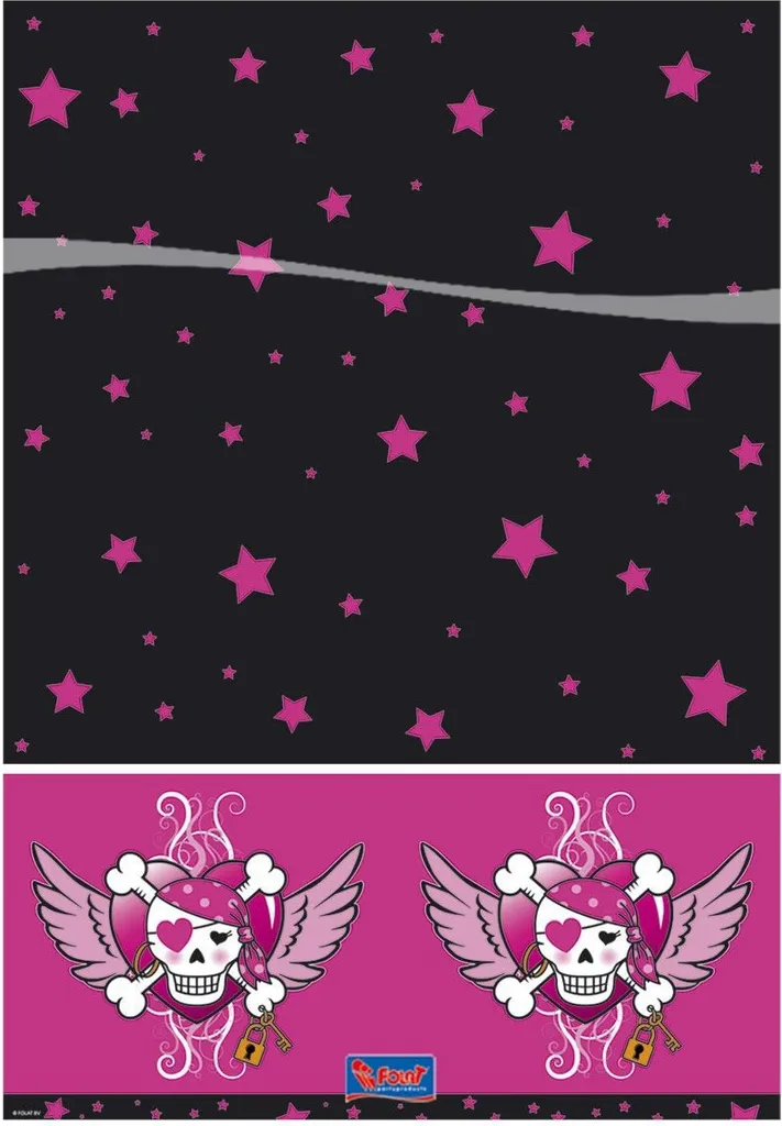 Folat Tovaglia Pirata Ragazza 130x180cm: Decorazione Festa Compleanno