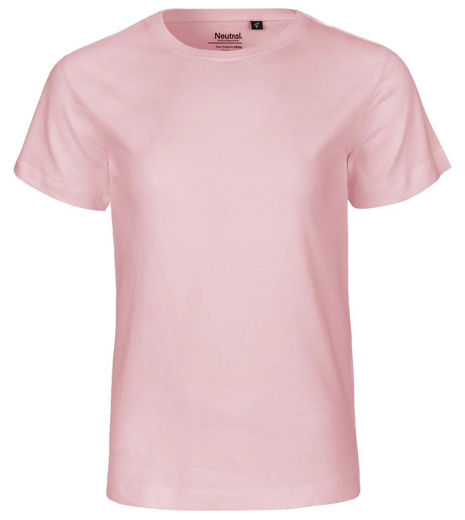 Neutral - T-Shirt für Kinder, kurzärmlig LT4895 (122) (Hellrosa)