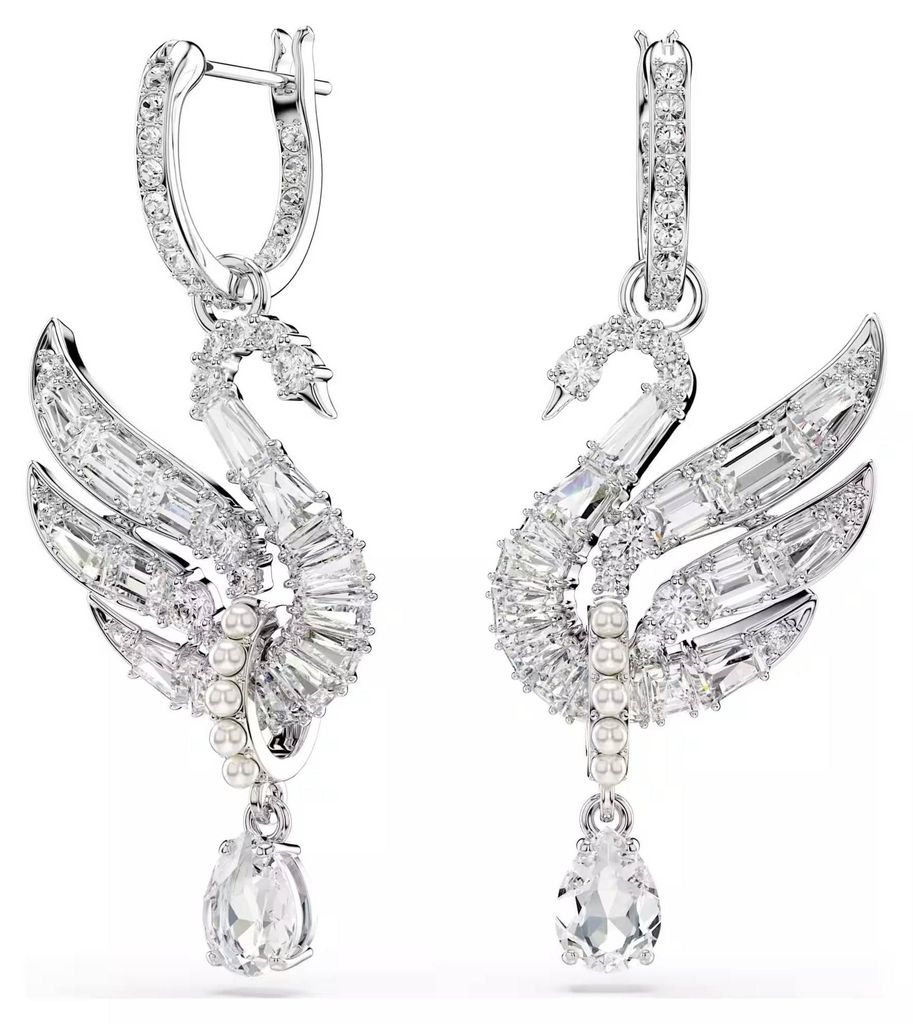 Swarovski Ohrringe Damen Swan Silberfarben 5723388 Produktbild 