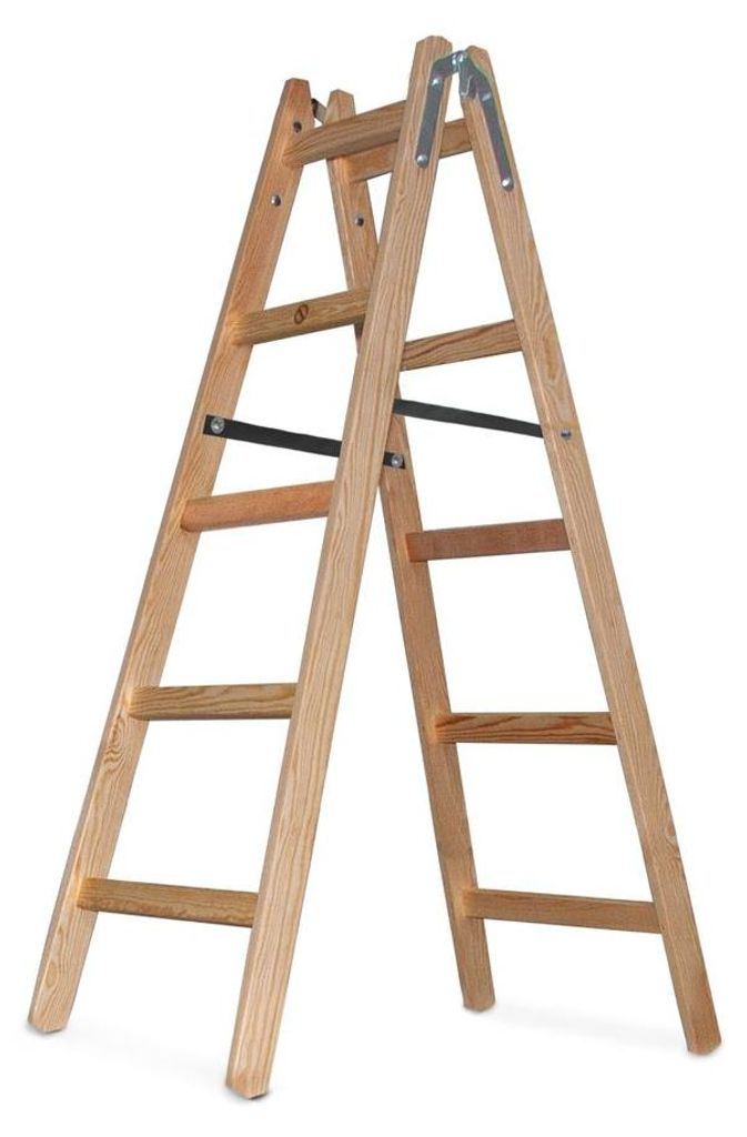 Leiter Strend Pro, PROFI, Holz-Stehleiter, 5-stufig, 1,53 Produktbild 
