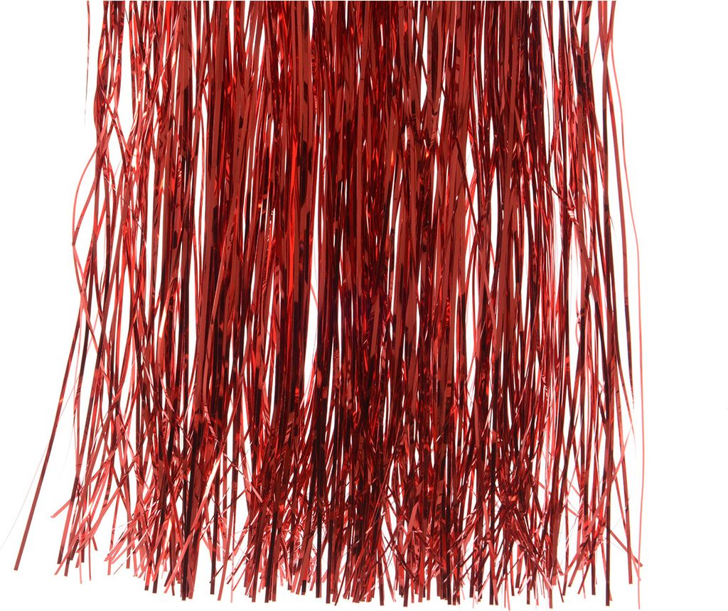 Lametta 40x50cm - Weihnachtsrot Produktbild 