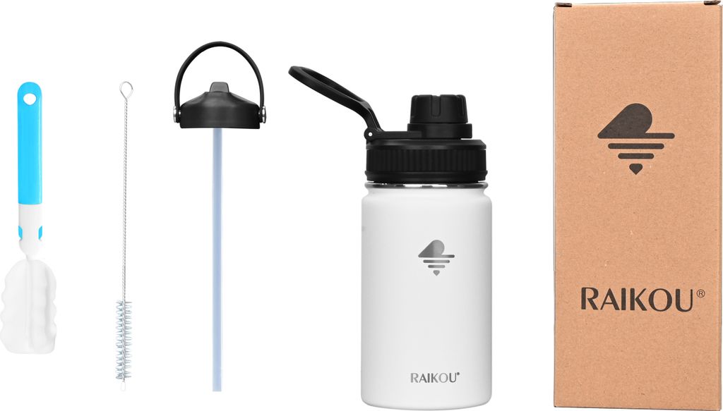 RAIKOU Trinkflasche 350ml Wasserflasche Thermoflasche mit 2 Produktbild 